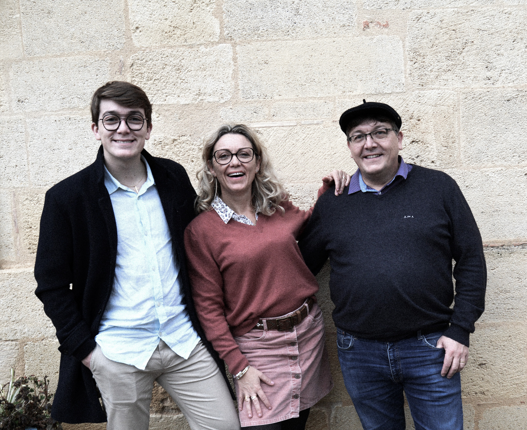 Adrien, Anita et Cyril Fouilhac